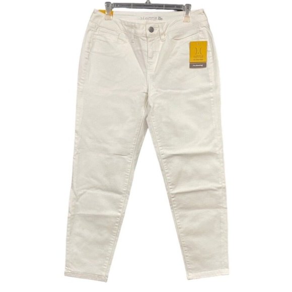 YUMMIE TUMMIE Womens Slimming mid-rise Skimmer White Size W 31" NWT simi_re-sell - Picture 1 of 12